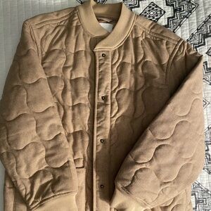 New Madewell Wool Bomber Jacket Crafted In Italian Fabric